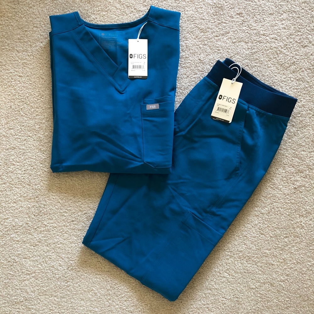 Figs scrub set men medium Leon Axim Alps Blue